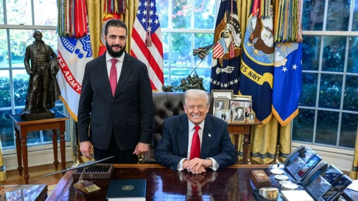 دیدار ابومحمد جولانی و دونالد ترامپ در کاخ سفید