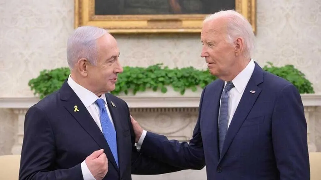 بایدن در حال سخنرانی درباره بحران غزه و آینده اسرائیل و فلسطین
