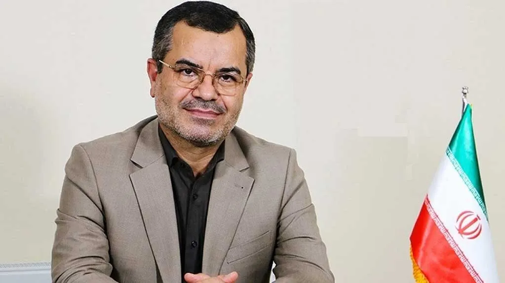 محمدرضا احمدی سنگر در حال سخنرانی در صحن علنی مجلس