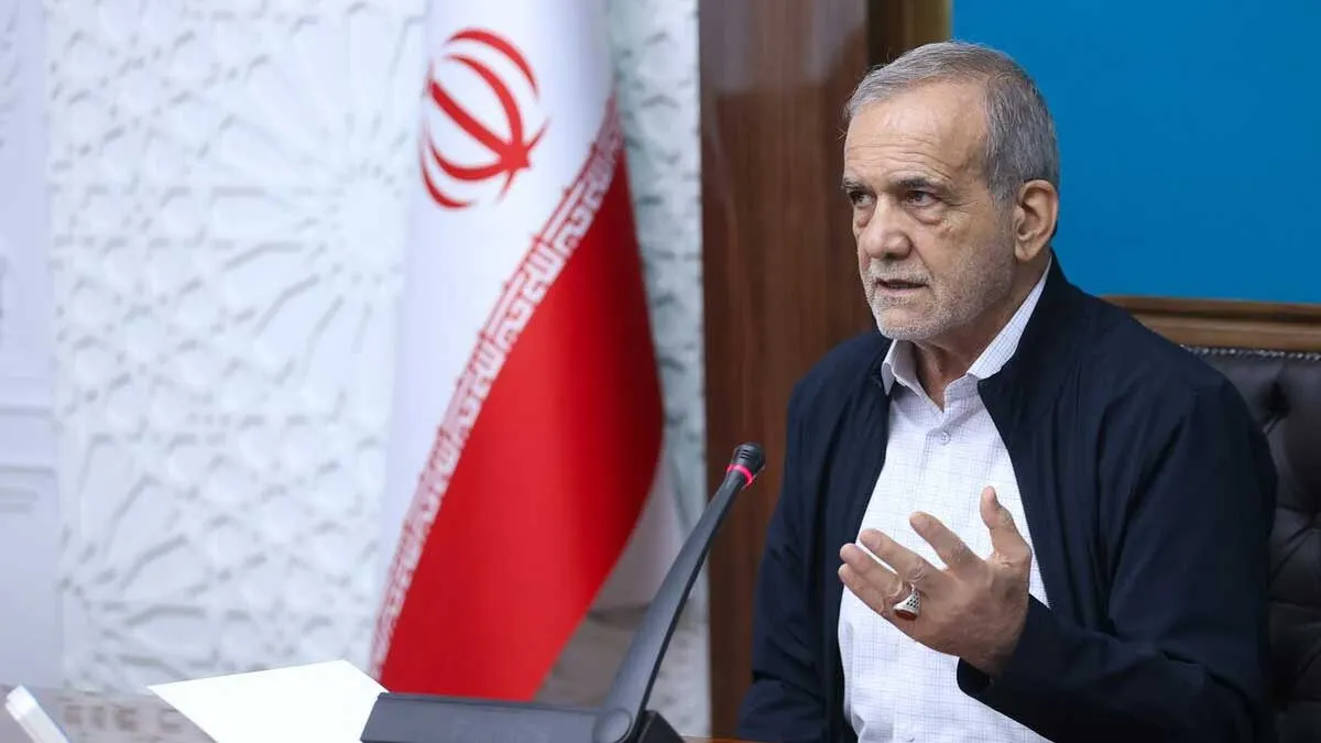 مسعود پزشکیان رئیس جمهوری ایران در گفت‌وگوی تلویزیونی