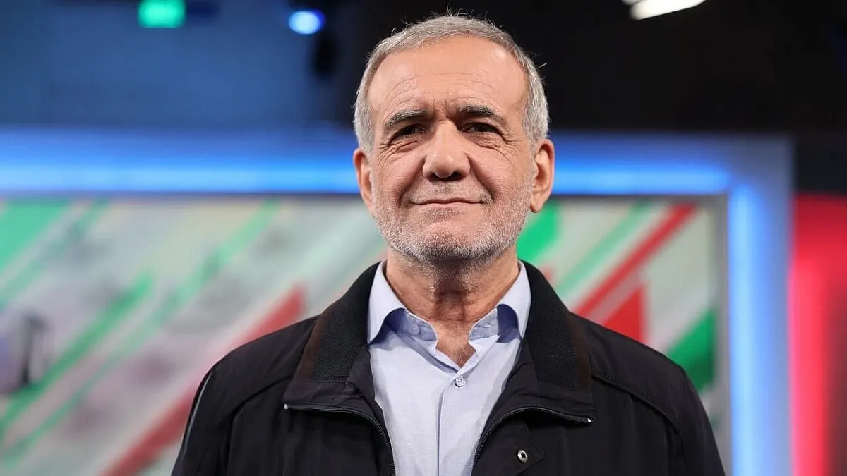 دکتر مسعود پزشکیان در حال سخنرانی برای ملت ایران