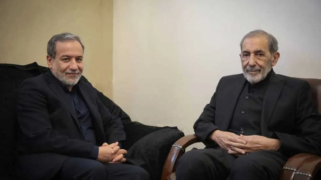 دکتر علی‌اکبر ولایتی در حال سخنرانی درباره جزایر سه‌گانه ایران