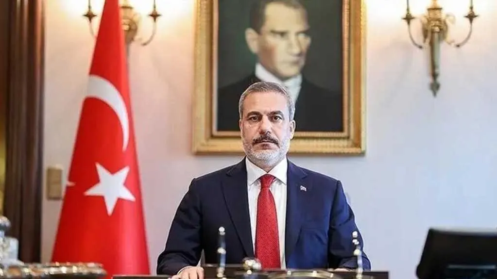 هاکان فیدان در نشست گروه ۲۰ درباره مسئله فلسطین سخنرانی میکند